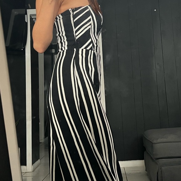 H&M Black and white Bandeau Jumpsuit - Picture 3 of 4